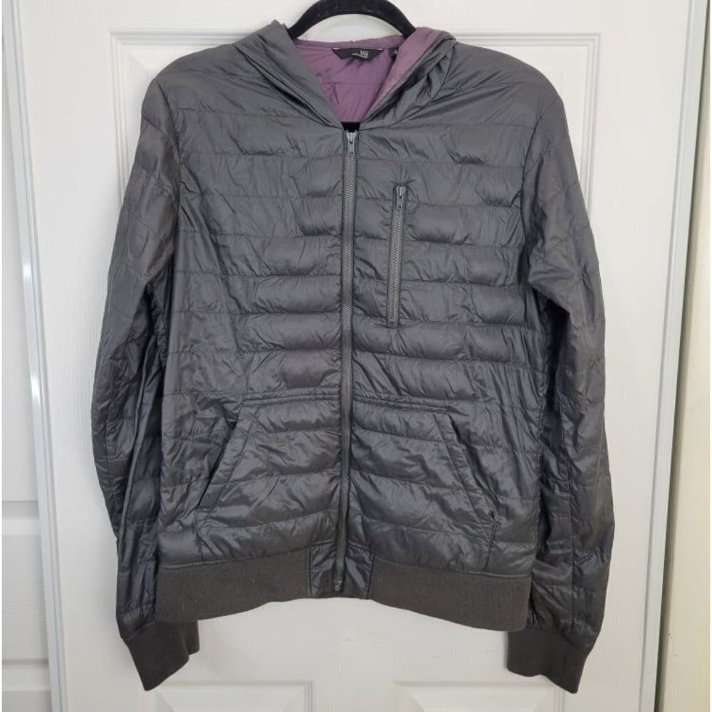 UNIQLO UNDERCOVER Unisex Gray Size Small S Down Full Zip Puffer Sweater